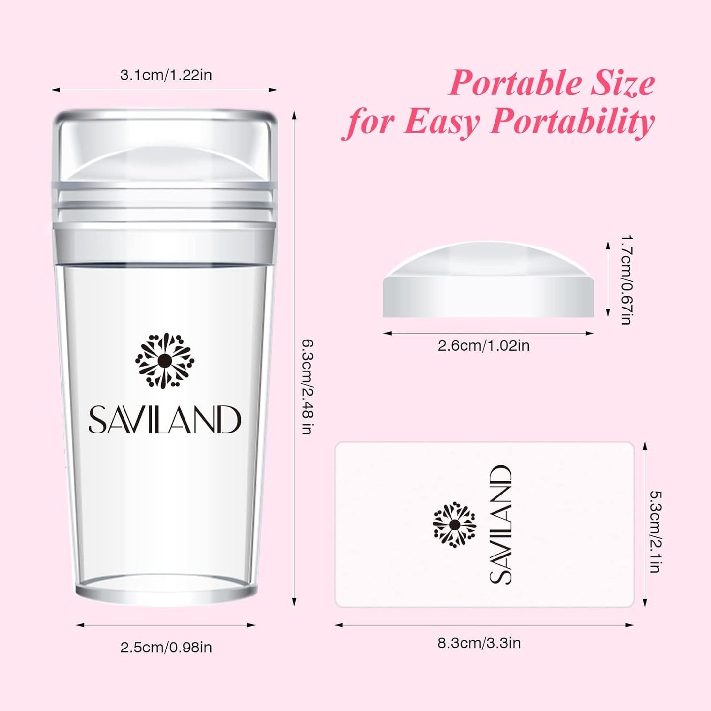 Saviland French Manicure Kit: French Tip Nail Stamp with White Gel Nail Polish Set, Jelly Silicone Nail Stamper Nail Stamper Kit for French Nails Home DIY Nail Salon