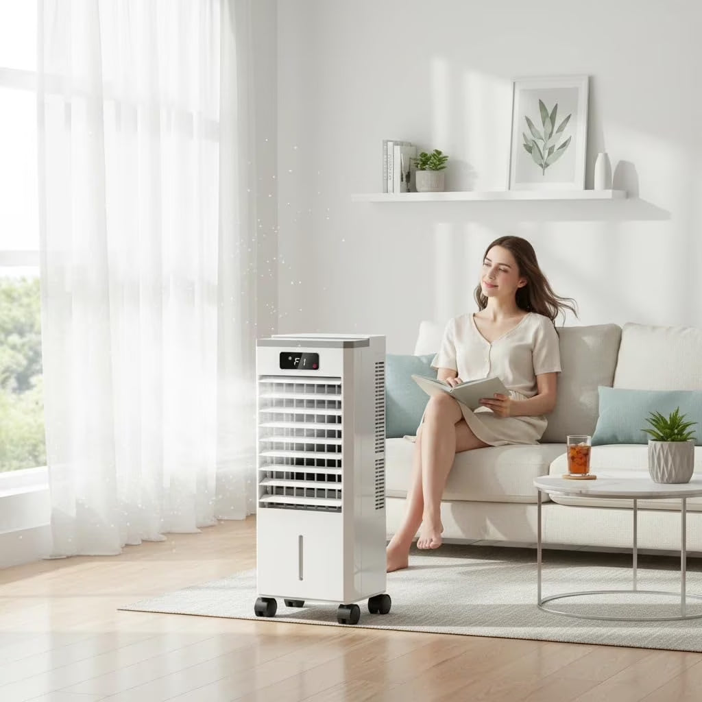 1.84Gal Portable Air Conditioners with Remote Control,3-In-1 Free Standing Cooling AC Unit with 3 Speeds&3 Modes,Touch Screen Cooler Fan with LED Display,Cools Room up to 700 Sq.Ft