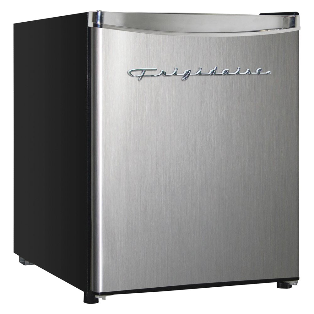 , 1.8 Cu. Ft. Capacity Retro Refrigerator with Chrome Trim, EFR182, Platinum