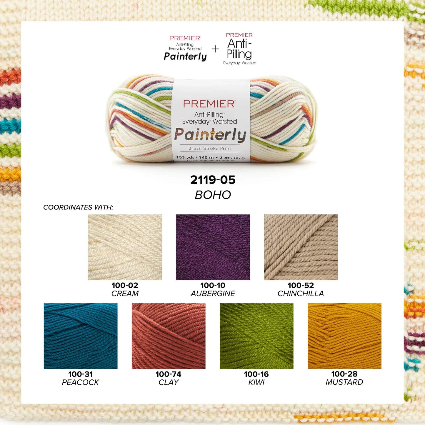 Anti-Pilling Everyday® Worsted Painterly