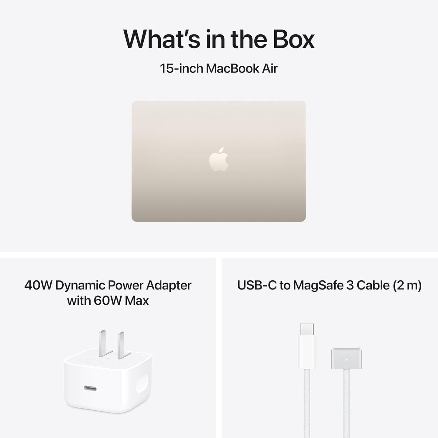 Apple 2026 Macbook Air 15-Inch Laptop with M5 Chip: Built for AI, 15.3-Inch Liquid Retina Display, 16GB Unified Memory, 1TB SSD, 12MP Center Stage Camera, Touch ID, Wi-Fi 7; Starlight
