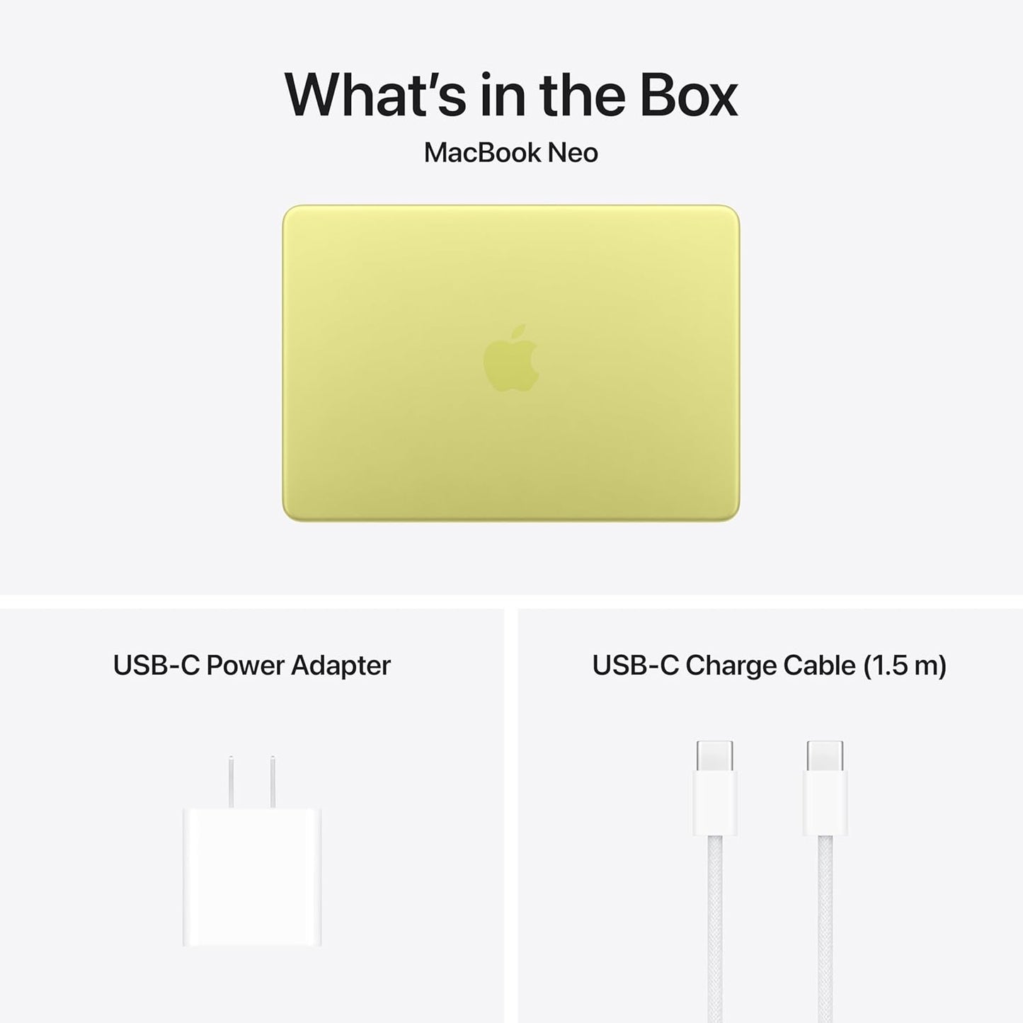 Apple 2026 Macbook Neo 13-Inch Laptop with A18 Pro Chip: Built for AI and Apple Intelligence, Liquid Retina Display, 8GB Unified Memory, 256GB SSD Storage, 1080P Facetime HD Camera; Citrus