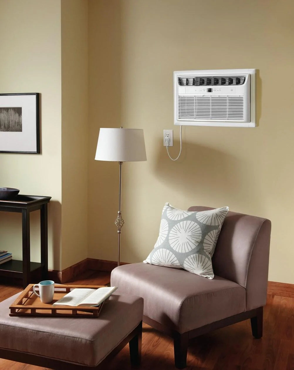 8,300 BTU Built-In Wall Room Air Conditioner with Remote Control