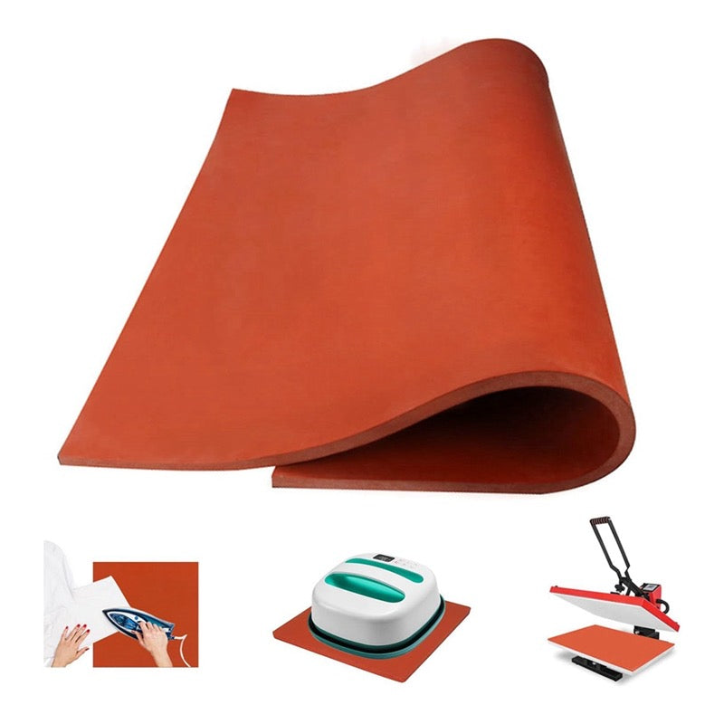 2pack Heat Press Mat 15x15IN, Silicone Heat Press Pad, Washable Double-Sided Heat Mat for Heating Press for Vinyl HTV Transfer, T-Shirt Iron, Sublimation Projects
