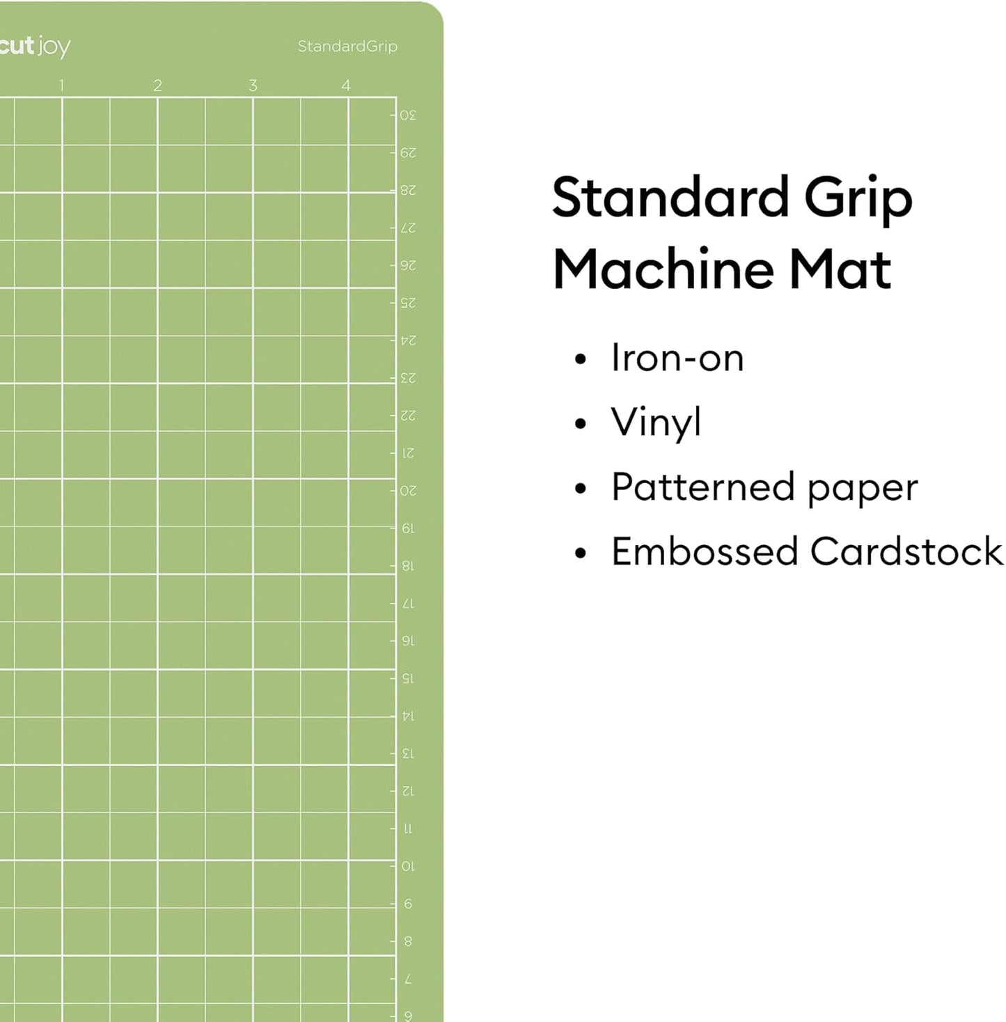 Cricut Standardgrip Cutting Mat Pack (5 Count, 4.5In X 12In) - for Joy Machine