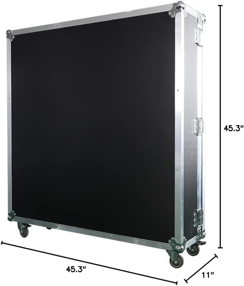 MWE 360 Photo Booth Machine for Parties with Flight Case,Logo Customization,Software APP Remote Automatic 360 Spin Camera Video Photobooth 115Cm for 5-7 People(45.3"+Flight Case)