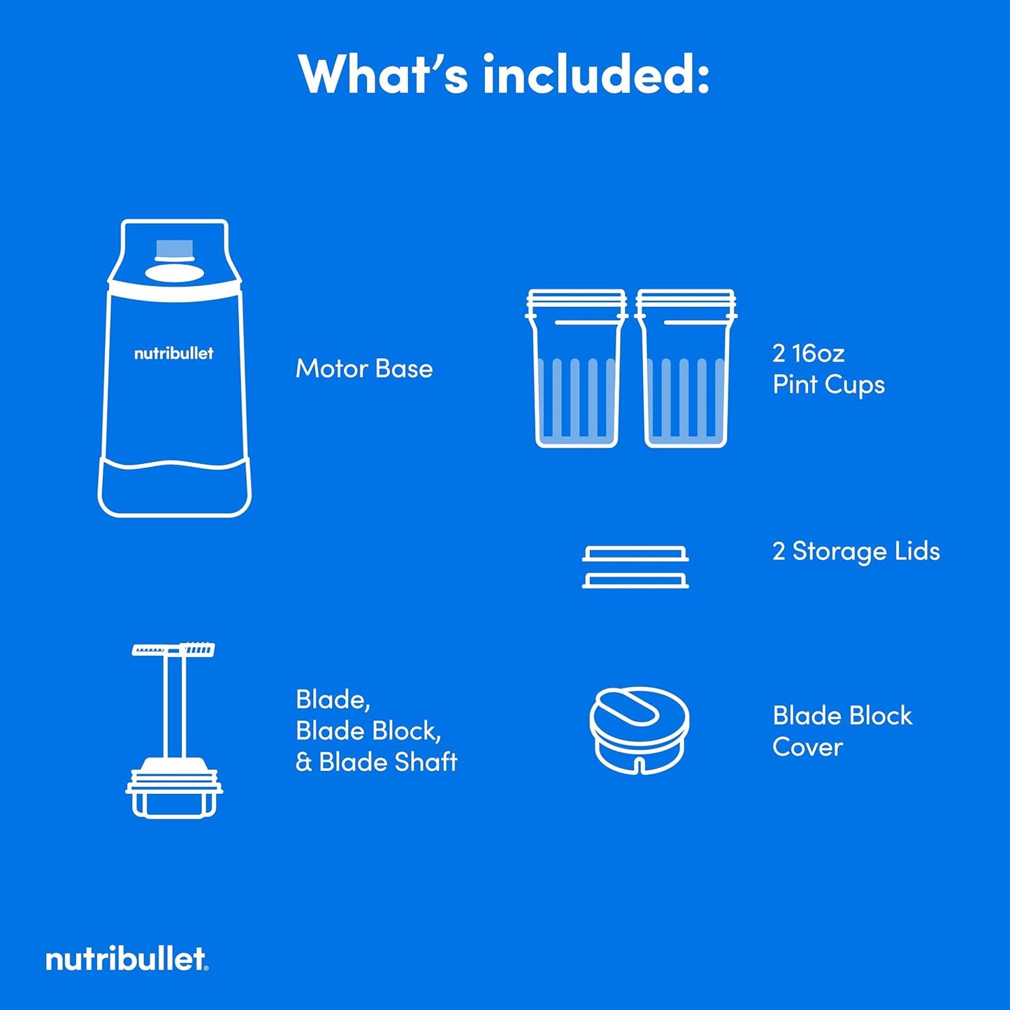 Nutribullet Chill Ice Cream Maker, for Gelato, Sorbet, Frozen Yogurt, Smoothie Bowls, Compact Size, (2) Dishwasher Safe 16 Oz. Pint Cups with Lids, Black, NBD50100AK