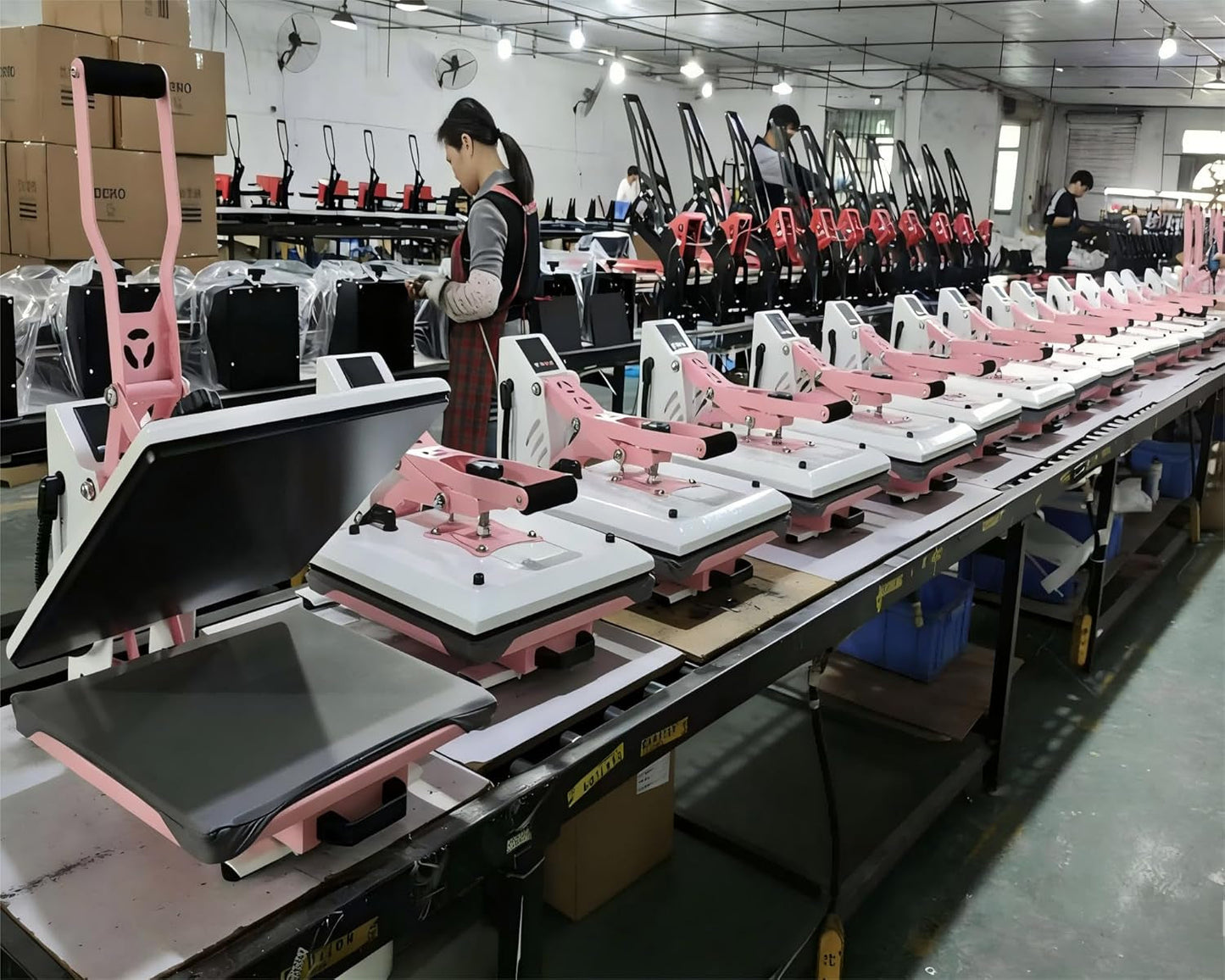 Bettersub Heat Press 15X15 Inch Digital Heat Press Machine, Slide Out Industrial Quality T-Shirt Heat Transfer Machine Pink