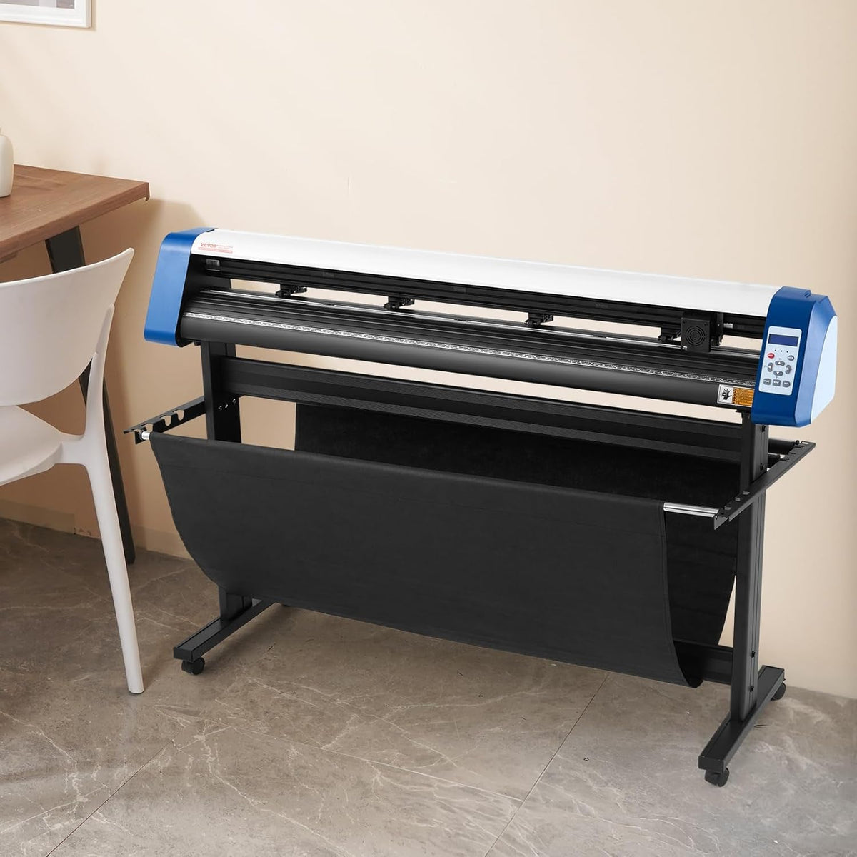 Vinyl Cutter 53 Inch Vinyl Cutter Machine Semi-Automatic DIY Vinyl Printer Cutter Machine Manual Positioning Sign Cutting with Floor Stand Signmaster Software