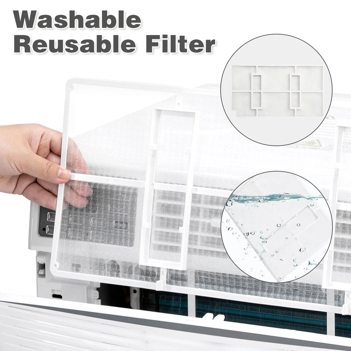 18000 BTU Window Air Conditioner with Heat, Window AC Unit & Heater Combo with APP & Voice Smart Control, Timer Function & Easy Installation Kit, Work with Alexa/Google Assistant, 208/230V