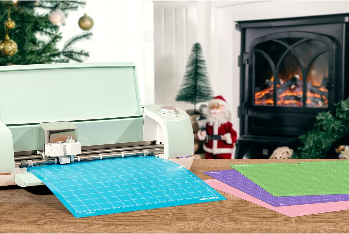 WORKLION Cutting Mat 12X12 for Cricut: Cricut Explore One/Air/Air 2/Maker Gridded Adhesive Non-Slip Durable Mat for Sewing Quilting and Arts & Crafts Projects - Cutting Mat Set(Variety)