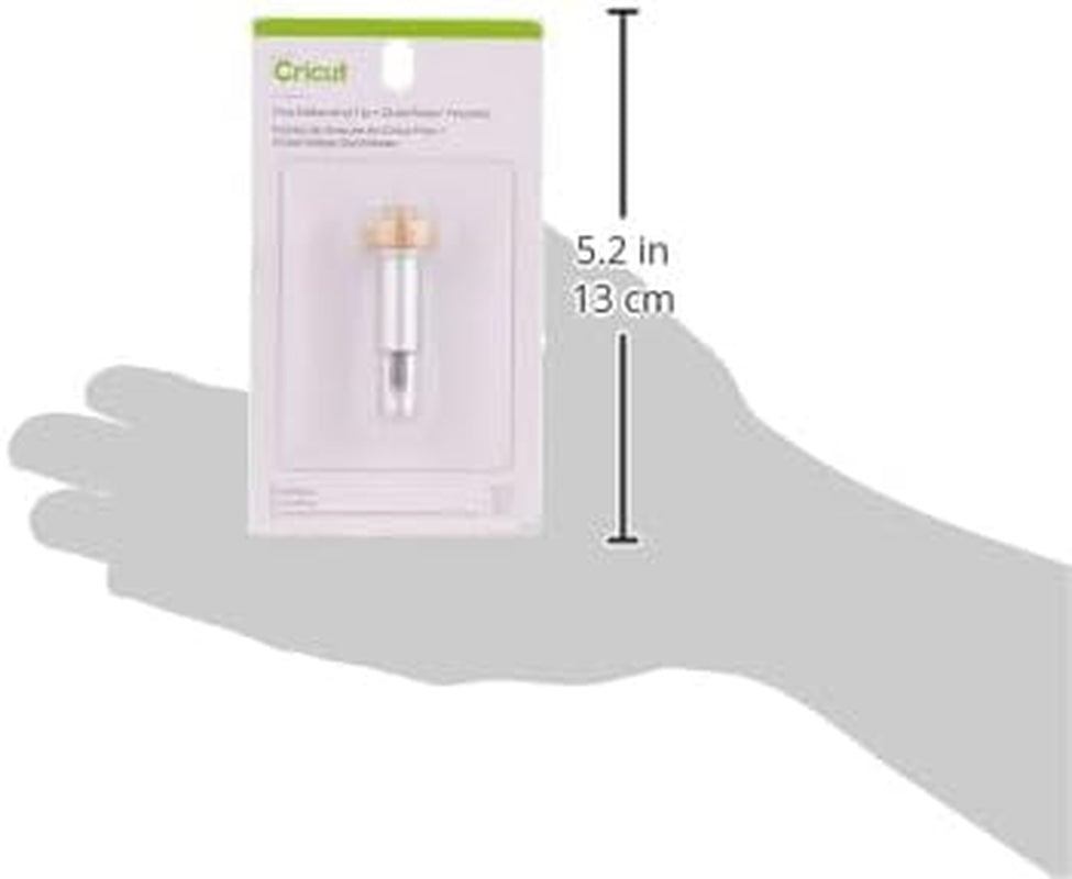 Cricut Fine Debossing Tip + Quickswap Housing, Tip with Rolling Debossing Ball, Deboss Designs on Thick Foil, Cardstock & More, for Personalized Crafts, Compatible with Cricut Maker Cutting Machine