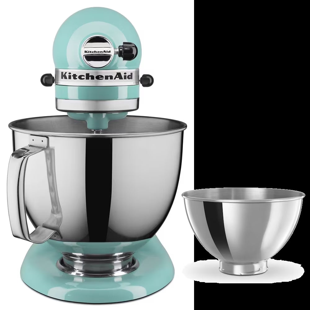 Artisan Series 5-Quart Tilt-Head Stand Mixer Bundle with 3 Quart Bowl - Aqua Sky
