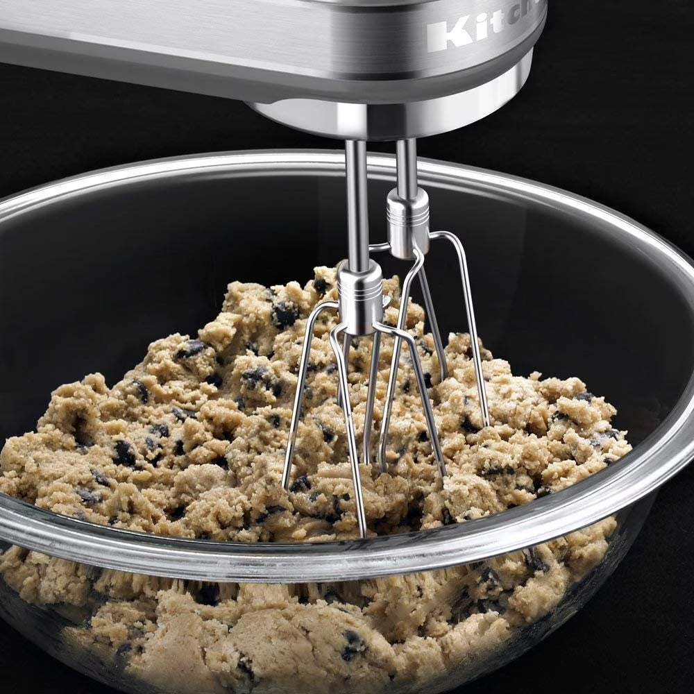 7-Speed Corded Electric Hand Mixer, Silver