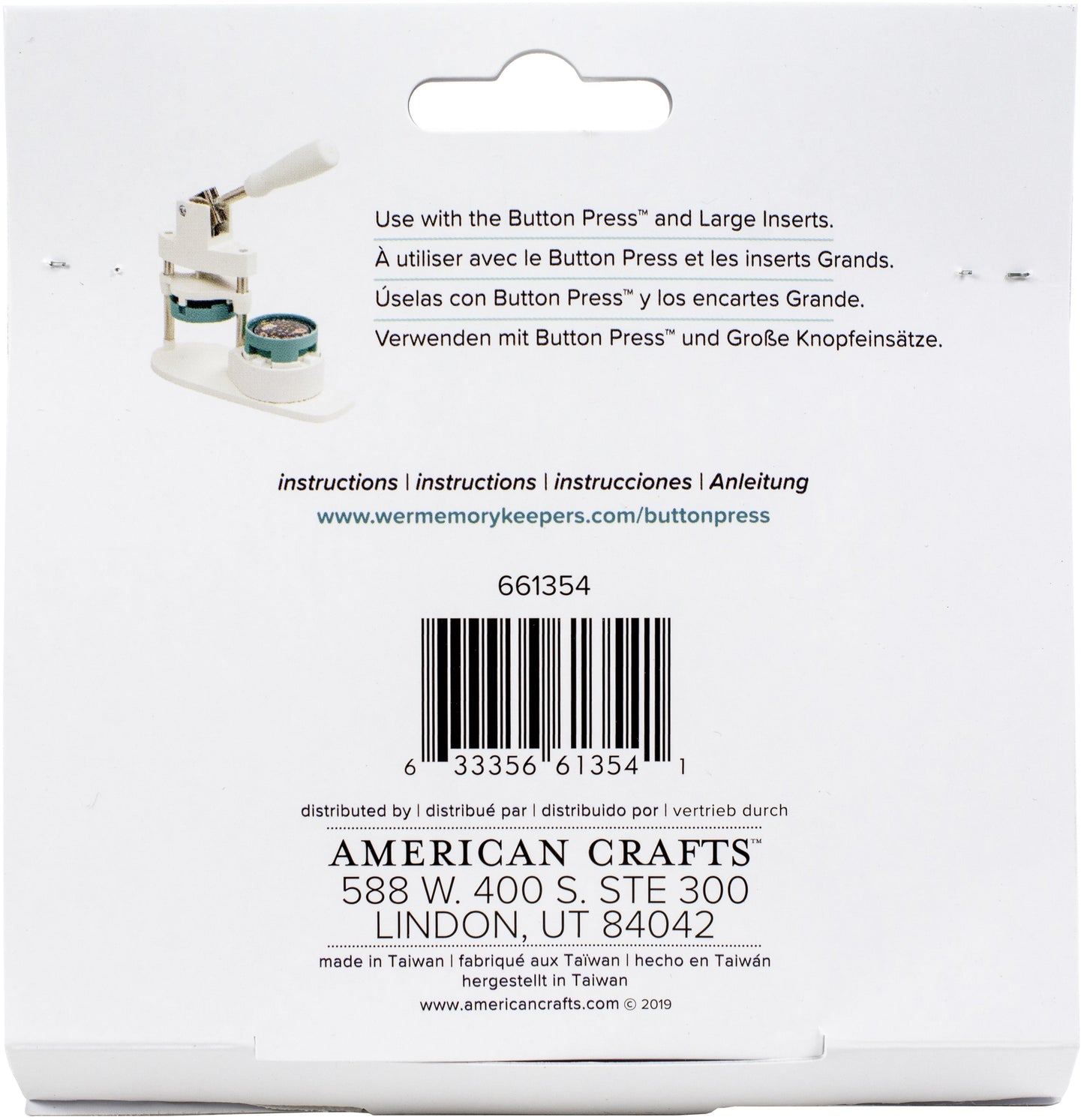 We R Button Press Rosette Kit-Makes 2