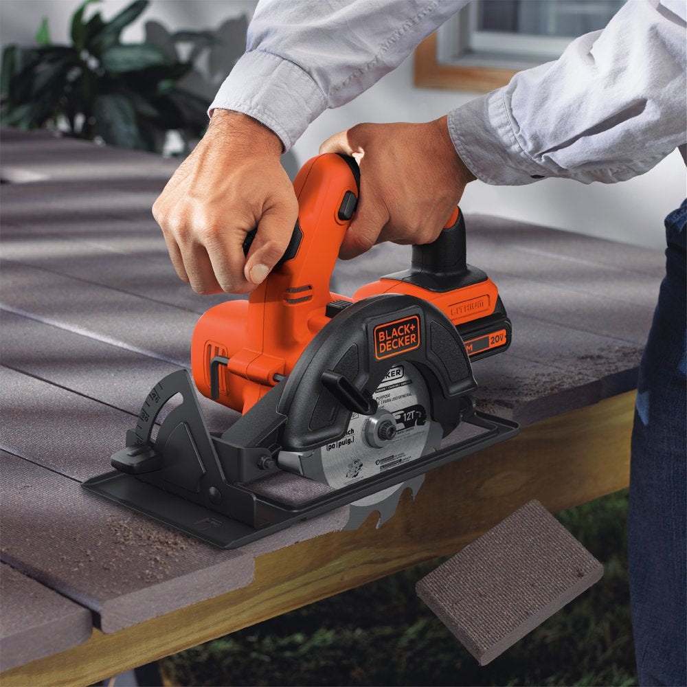 20-Volt MAX* Lithium-Ion Drill & Circular Saw Combo Kit, BDCD220CS