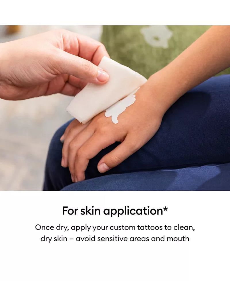 8.5 in X 11 in Printable Temporary Tattoo Sheets 8 Count