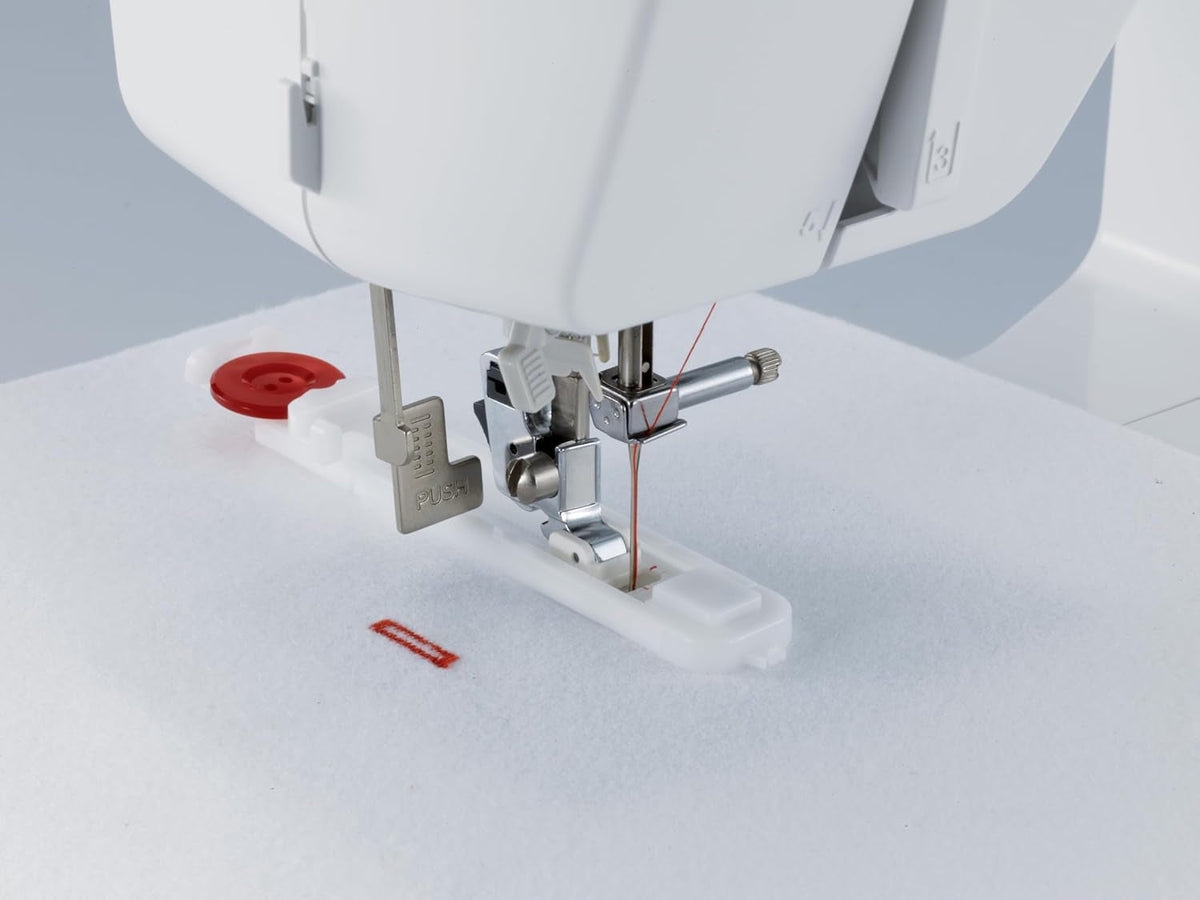 Brother XM2701 Lightweight Sewing Machine 27 Stitches | 27 Built-In Stitches, 1-Step Auto-Size Buttonhole, Needle Threader, Jam-Resistant Top Drop-In Bobbin