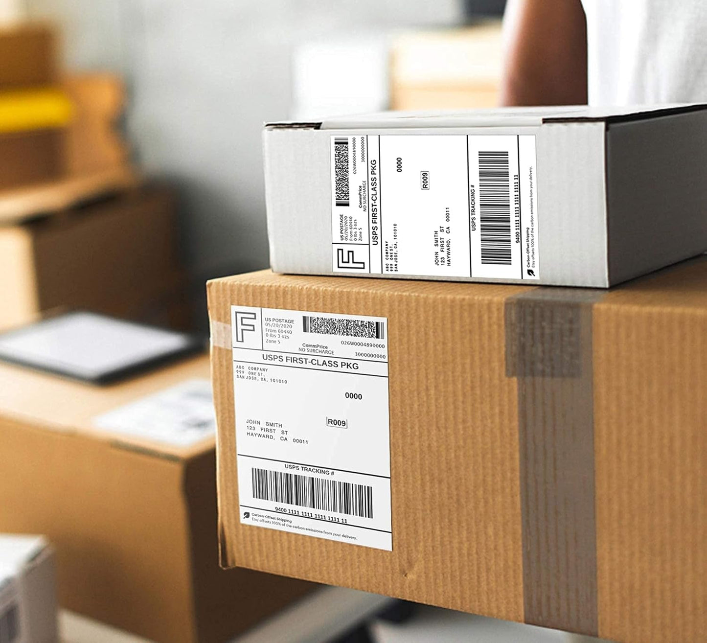 4X6 Thermal Labels, Commercial Grade Direct Thermal 4X6 Shipping Labels, 500 Sheets per Stack,1 Stack