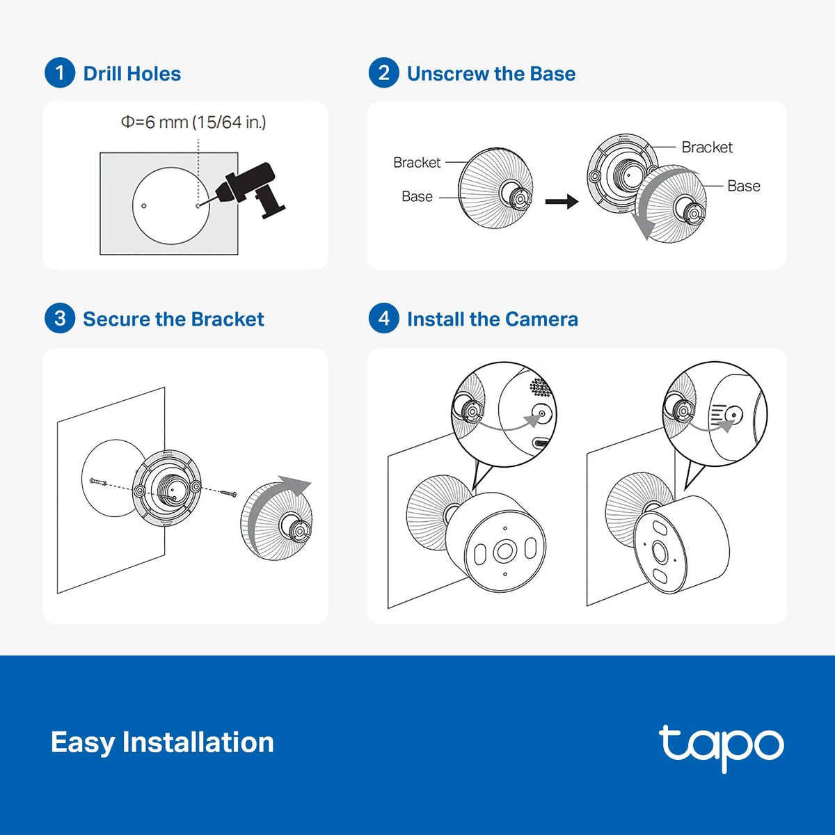 Tapo TCW61 Indoor/Outdoor HD Security Camera with Color Night Vision, Free Smart AI Detection, No Subscription Needed, 2-Way Audio, Local Storage, Alexa & Google Home Compatible