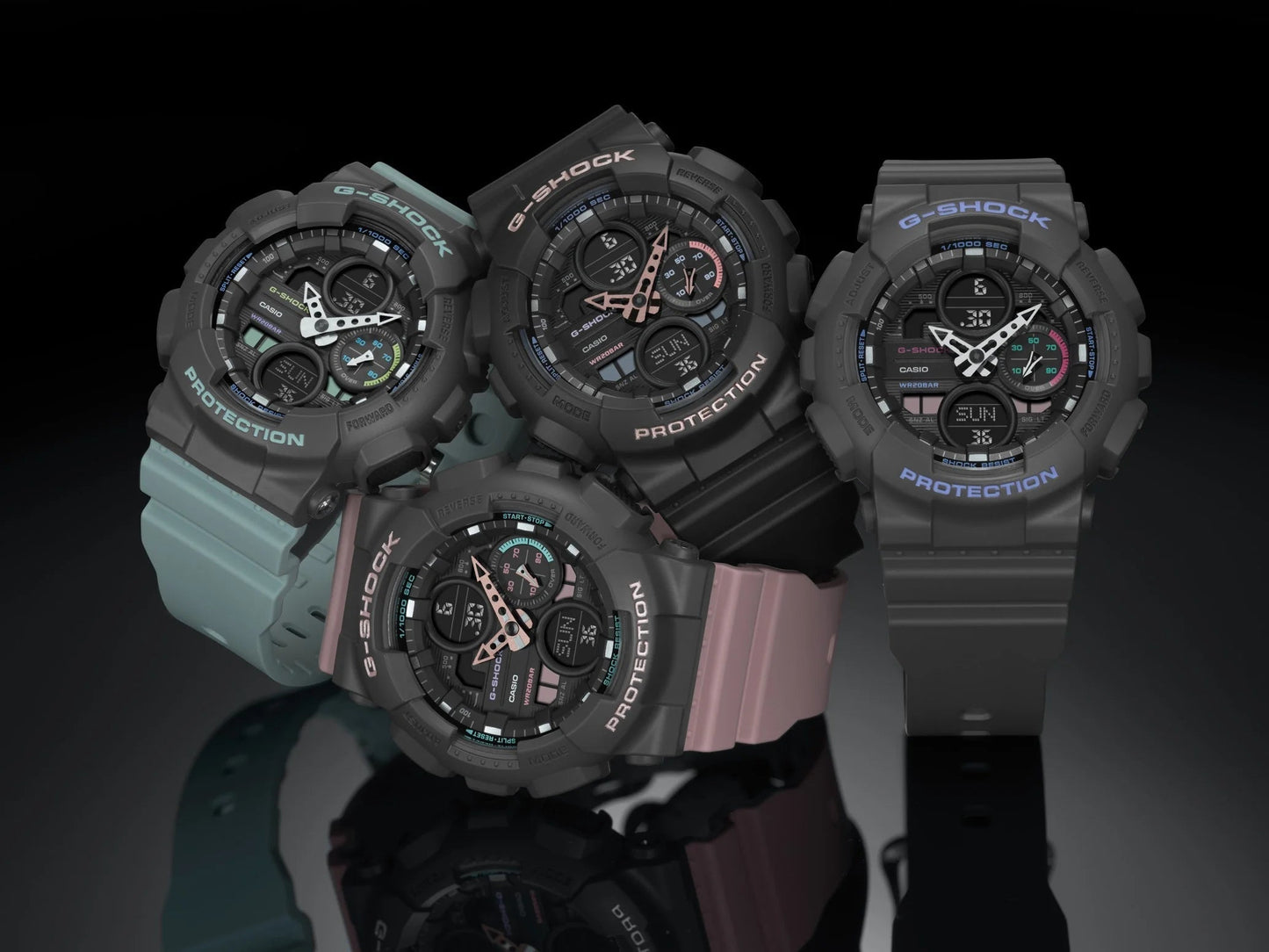 Women'S Shock Resistant 20 0Meter Water Resistant Watch, (Model GMA-S140-4ACR)