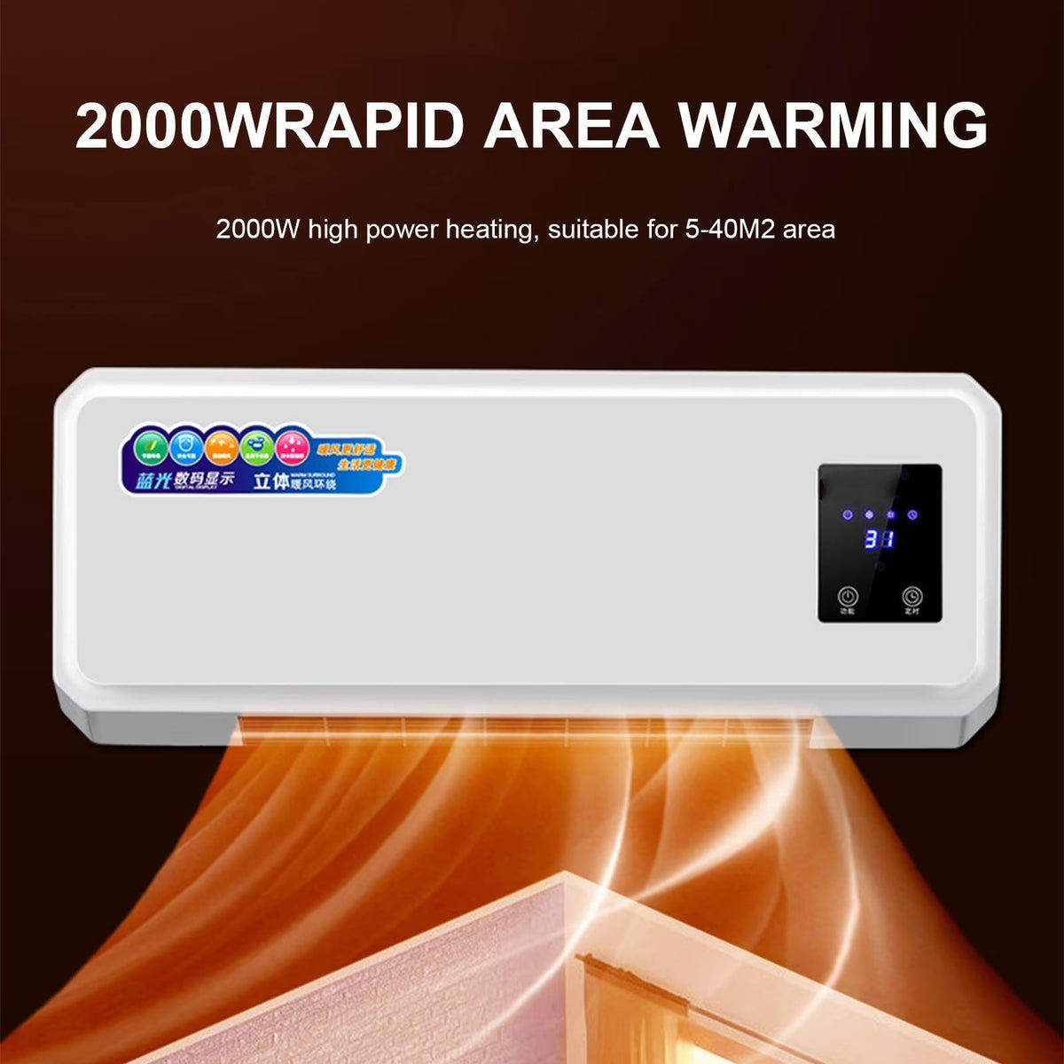 10,000 BTU 115V Window & Wall Unit, AC Unit Cools up to 600 Sq.Ft, Split Ac Heating System, Quiet, High Efficiency AC