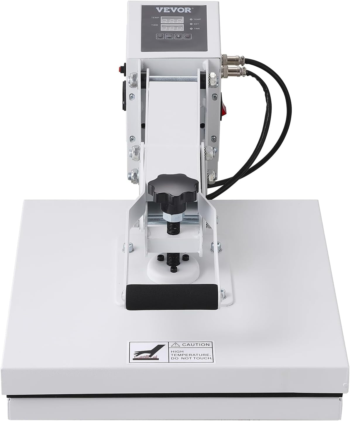 VEVOR Heat Press, 15X15 Heat Press Machine, Fast Heating, High Pressure Heat Press Machine for T-Shirt, Power Digital Industrial Sublimation Printer for Heat Transfer Vinyl, Easy to Use, White