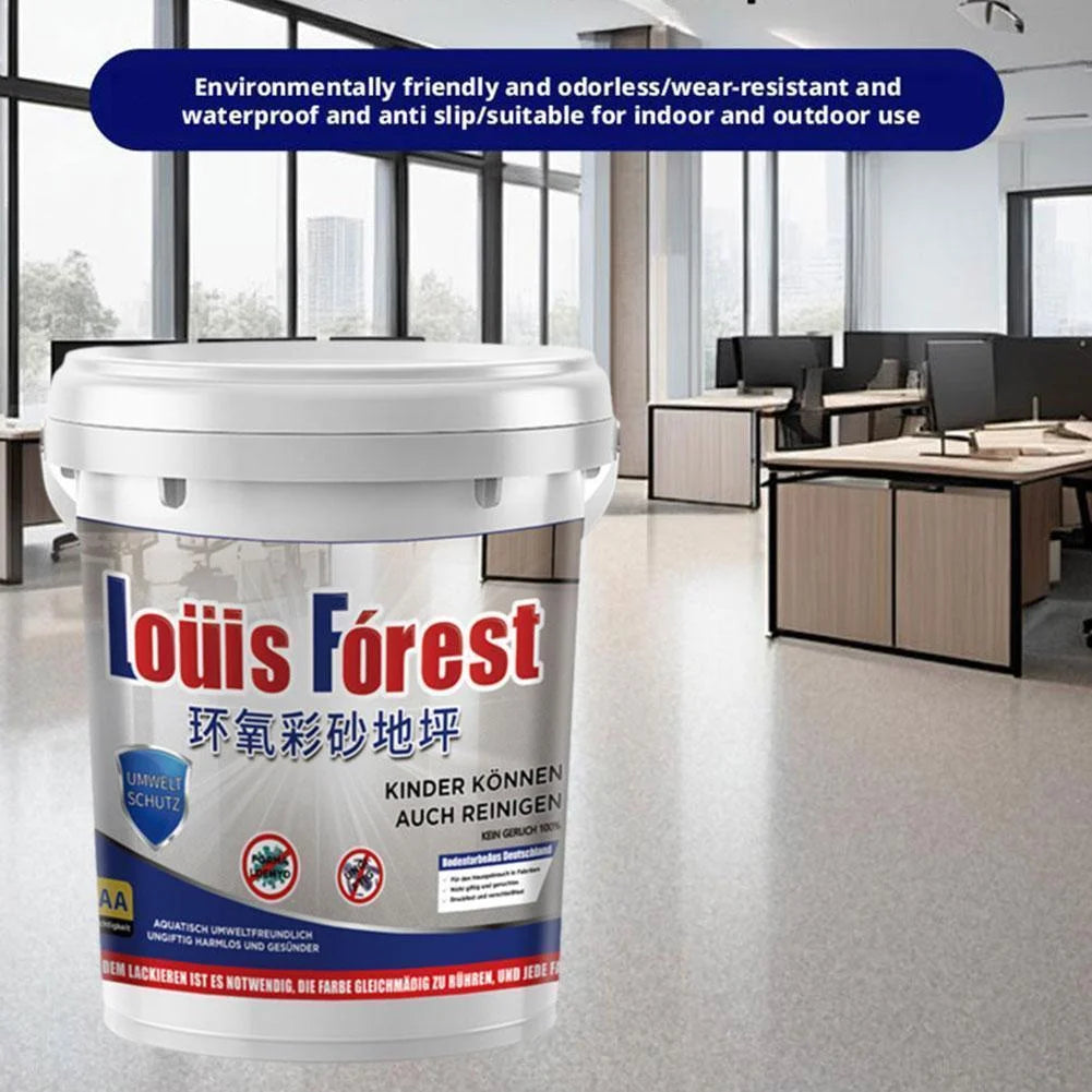 High-Gloss Marble Effect Epoxy Floor Coating Wear-Resistant, Waterproof, for Home DIY