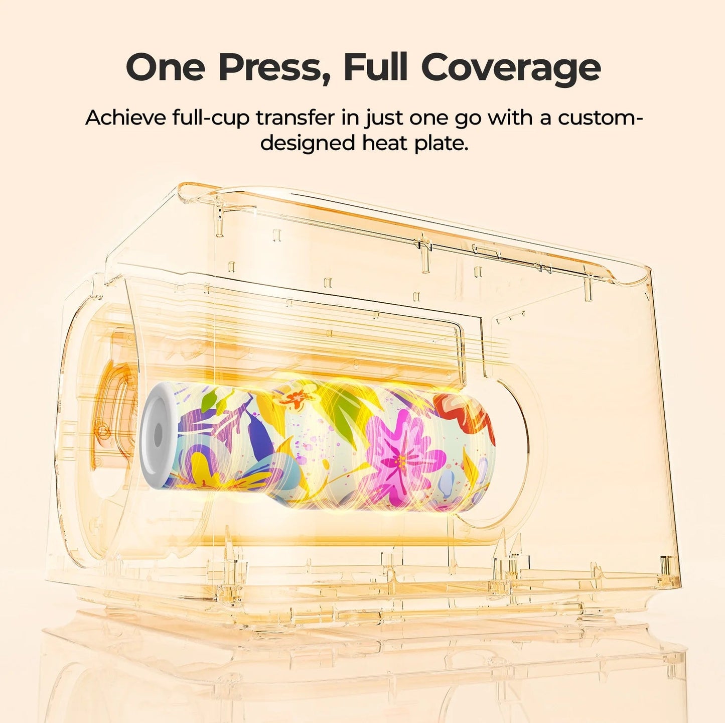 HTVRONT Auto Tumbler Heat Press 2 - A200 Full Cup Transfer Heat Press Machine for 40 OZ Tumbler with Handle, Heat Even and Quick Cups Sublimation Machine with Adjustable Pressure & 4 Memory Modes