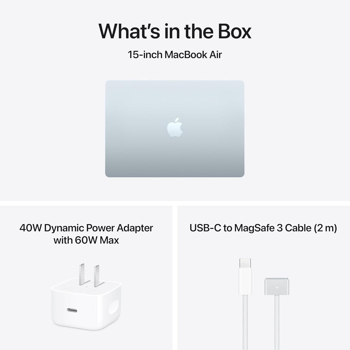 Apple 2026 Macbook Air 15-Inch Laptop with M5 Chip: Built for AI, 15.3-Inch Liquid Retina Display, 16GB Unified Memory, 1TB SSD, 12MP Center Stage Camera, Touch ID, Wi-Fi 7; Sky Blue