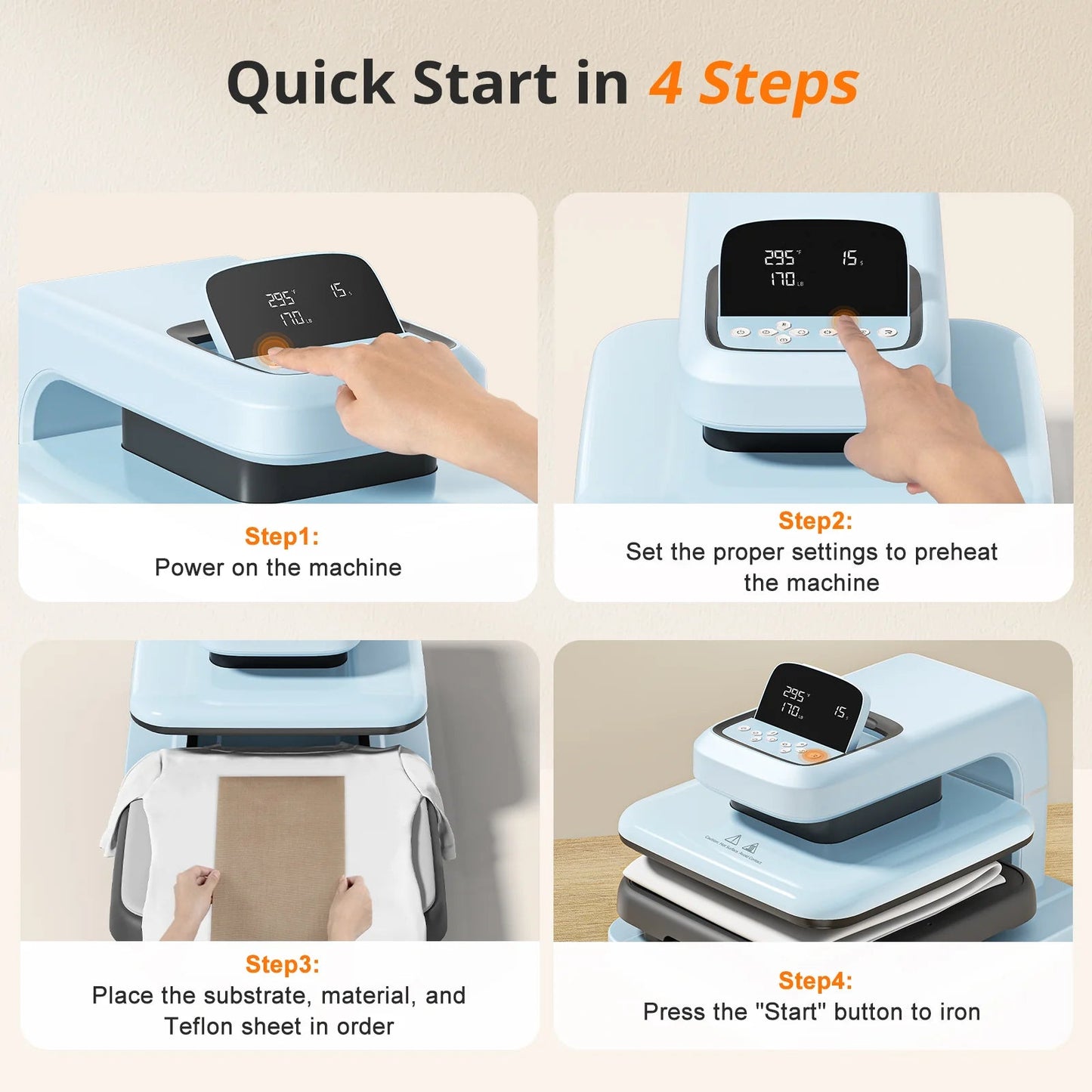 HTVRONT Auto Heat Press 2+HTV & Sublimation Essential Bundle