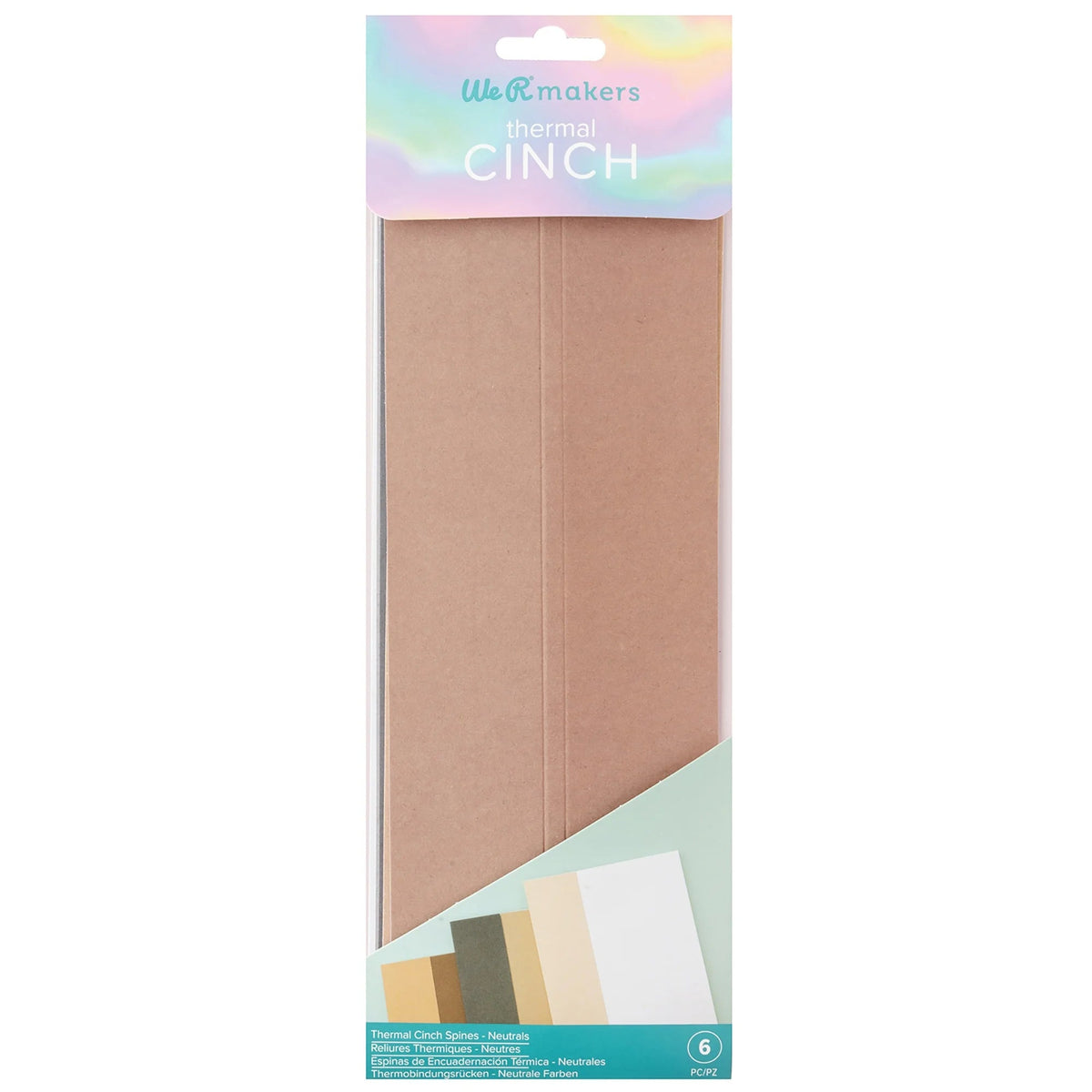We R Thermal Cinch Binding Spine 6/Pkg-Basic