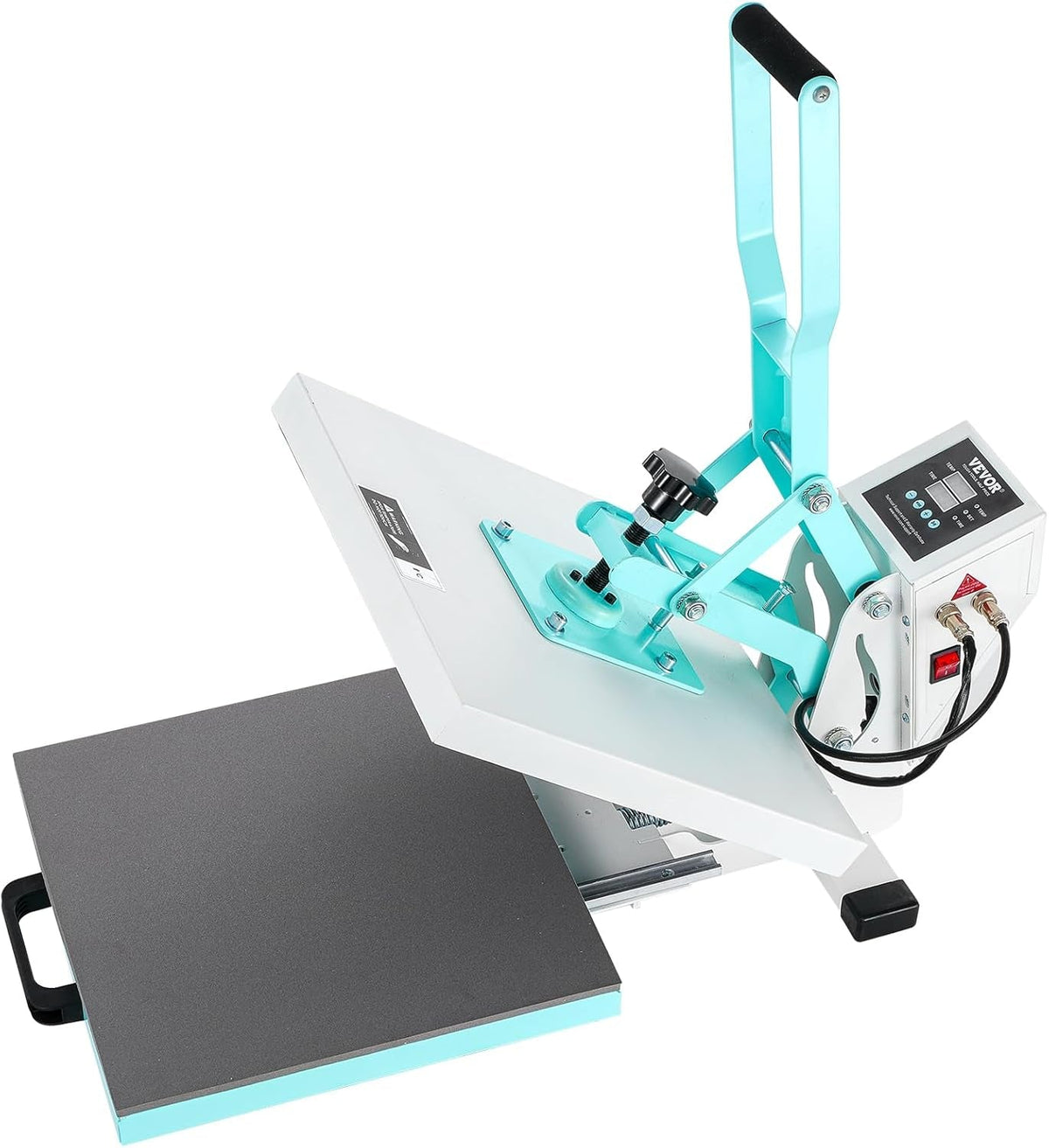 VEVOR Heat Press 15X15, High Pressure Heat Press Machine for T Shirts, Slide Out Professional Heat Press for Sublimation, Vinyl, Heat Transfer Projects, Heats up Fast & Evenly, Green