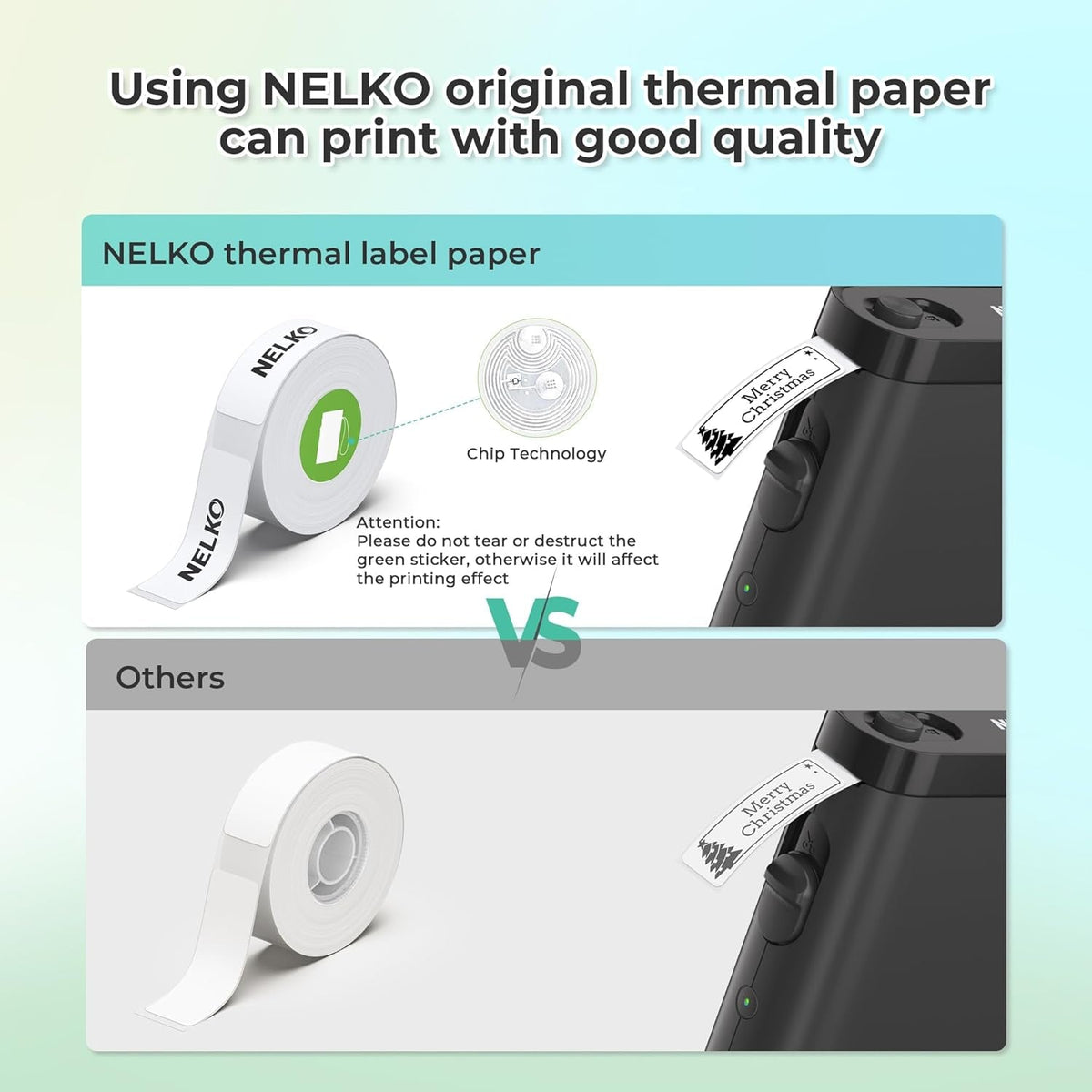 Nelko Label Maker Machine with Tape, P21 Bluetooth Label Printer, Wireless Mini Label Makers with Multiple Templates for School Office Home, Black
