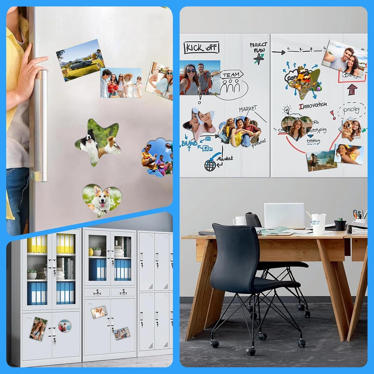 28 Pcs Printable Magnetic Sheets 8.5X11 Inches Matte Magnet Paper Sheet Non Adhesive Magnetic Paper for Inkjet Printers, Flexible Magnet Photos for DIY Crafts