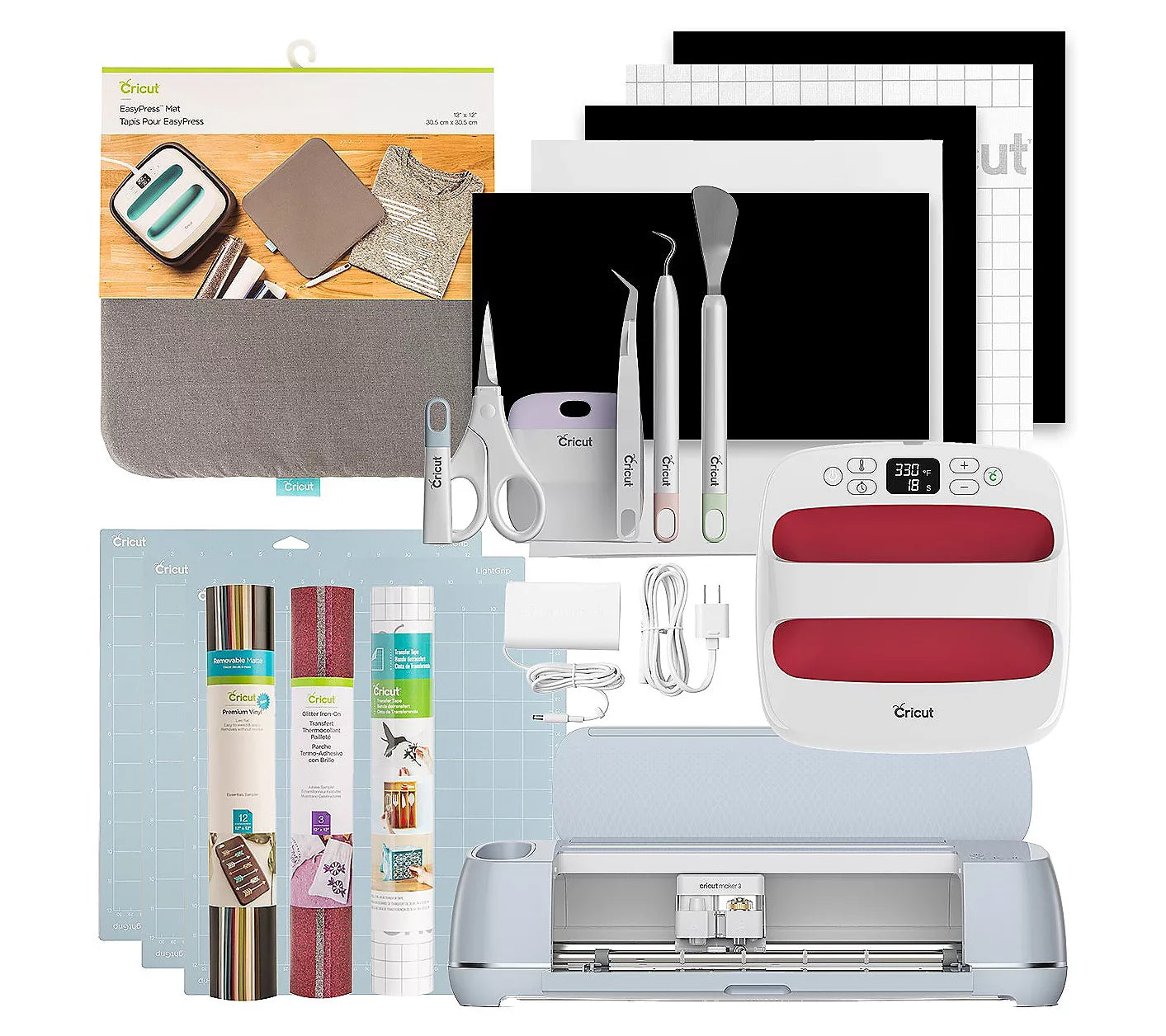 Cricut Maker 3 and EasyPress 2 9x9 Ultimate Crafters Bundle