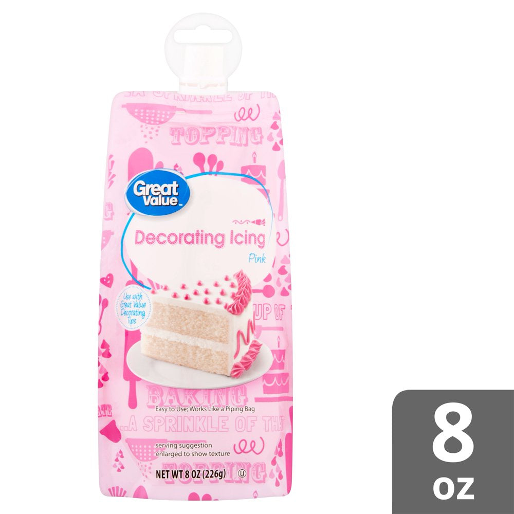 Pink Decorating Icing, 8 Oz