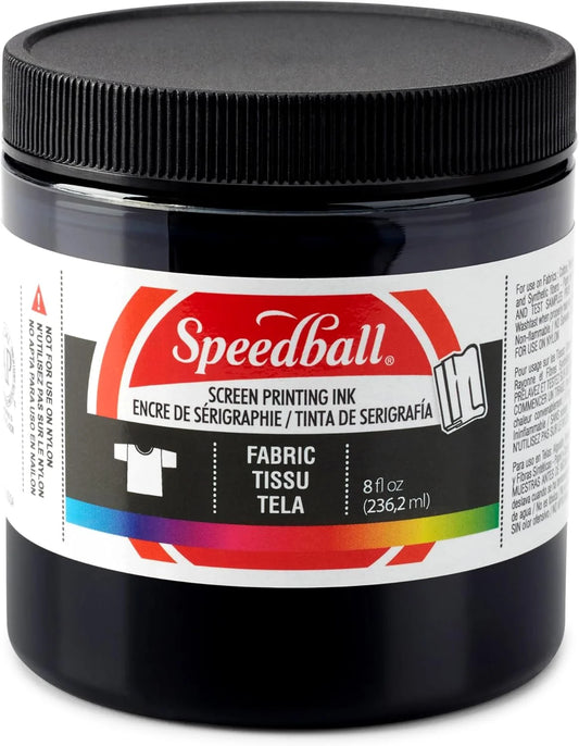 Fabric Screen Printing Ink, 8 Oz., Black