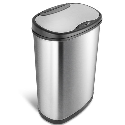 13.2 Gallon Trash Can, Motion Sensor Kitchen Trash Can, Stainless Steel