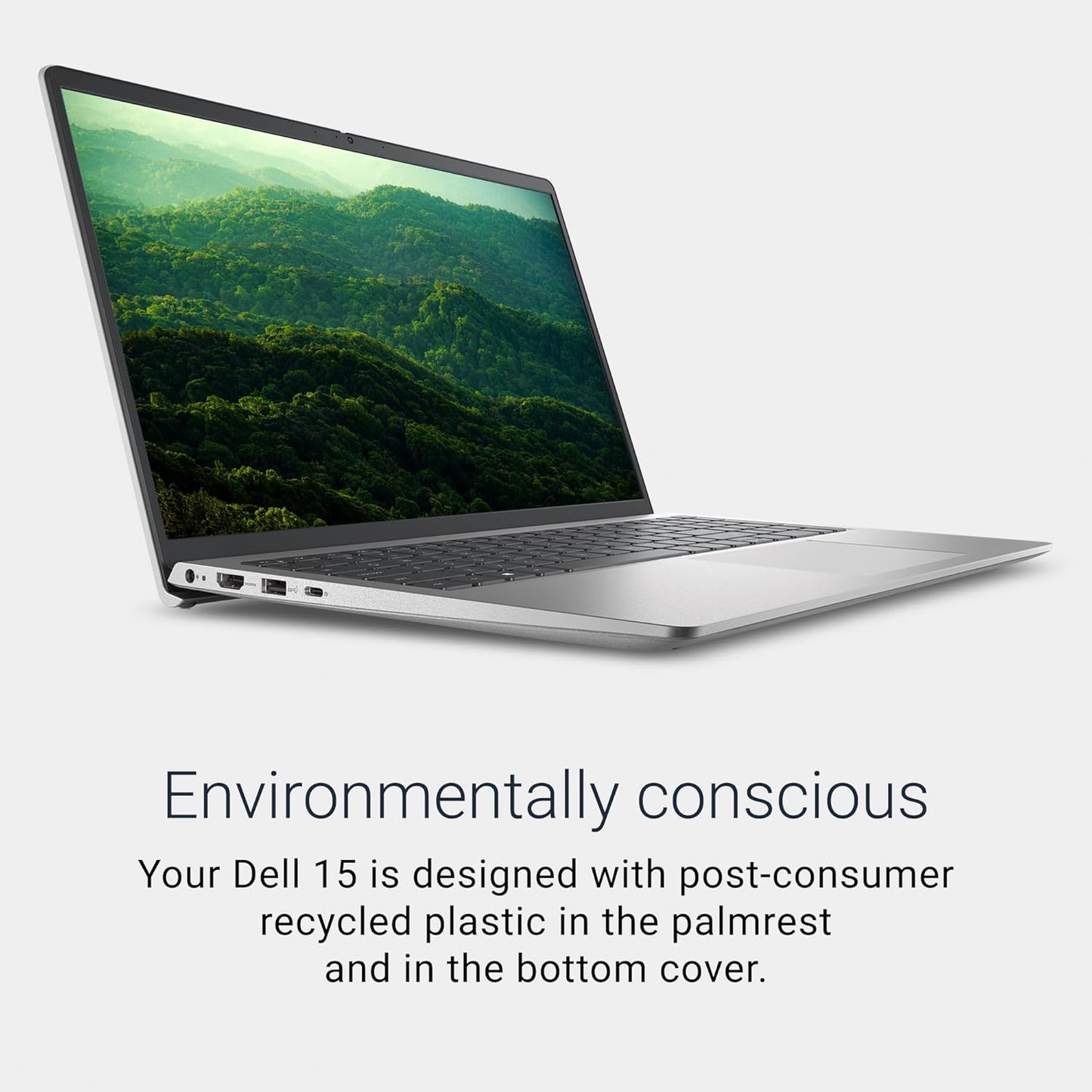 Dell 15 Laptop Dc15250-15.6-Inch FHD 120Hz Display, 13Th Gen Intel Core I7-1355U, 16GB DDR5 RAM, 512GB SSD, Intel UHD Graphics, Windows 11 Home, 1 Year Basic Onsite Service - Platinum Silver