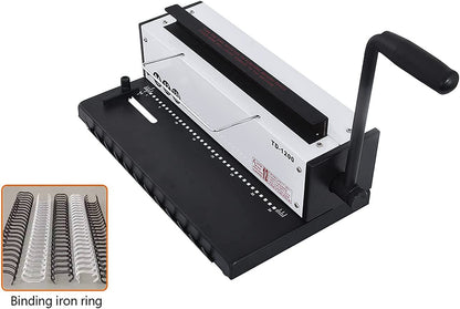 Manual Metal Coil Spiral Coil Binder Puncher Binding Machine