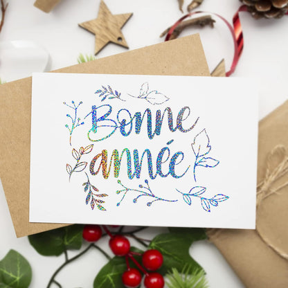 Sparkle Holographic Silver Vinyl Glitter Permanent Chrome Adhesive Vinyl 1Ft X 5Ft