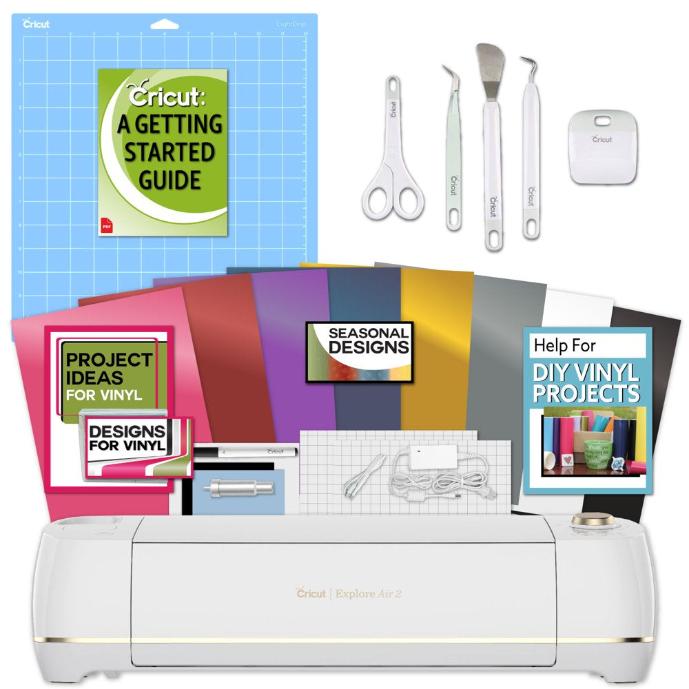 Explore Air 2 Machine Bundle - Beginner Guide, Tool Kit, Vinyl Pack, Designs & Project Inspiration