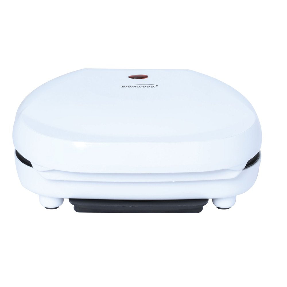 Brentwood TS-605 Non-Stick 750W Indoor Electric Contact Grill, White