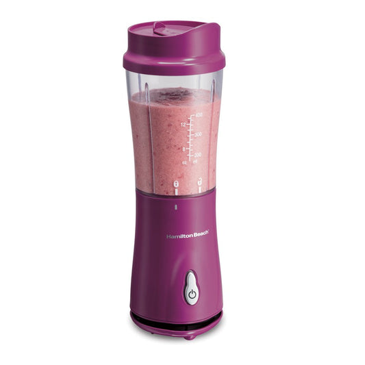 Personal Blender with Travel Lid for Smoothies and Shakes, Portable, Fits Most Car Cup Holders, Raspberry, 51131