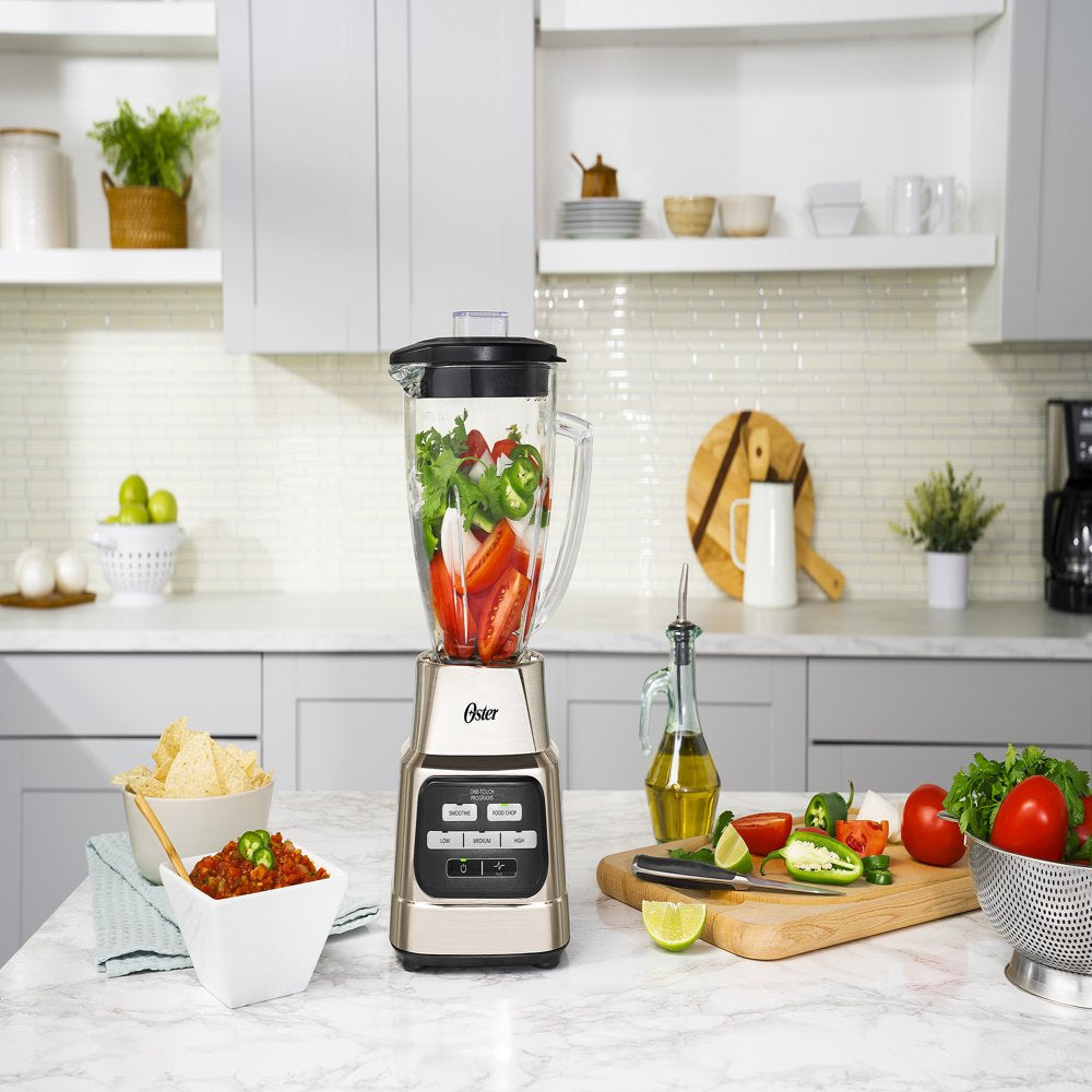 One-Touch Blender with Auto-Programs and 6-Cup Boroclass Glass Jar