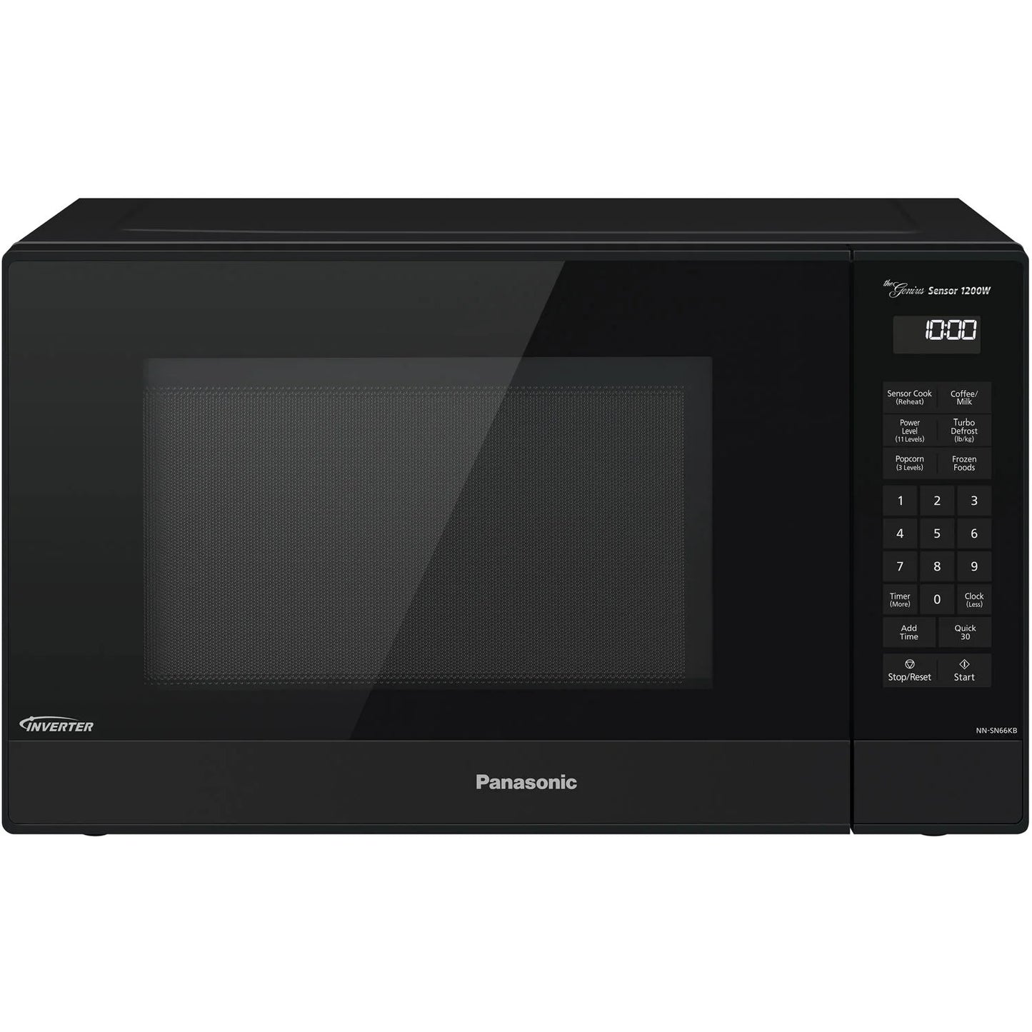 1.2 Cu. Ft. 1200W Genius Sensor Countertop Microwave Oven with Inverter Technology in Black