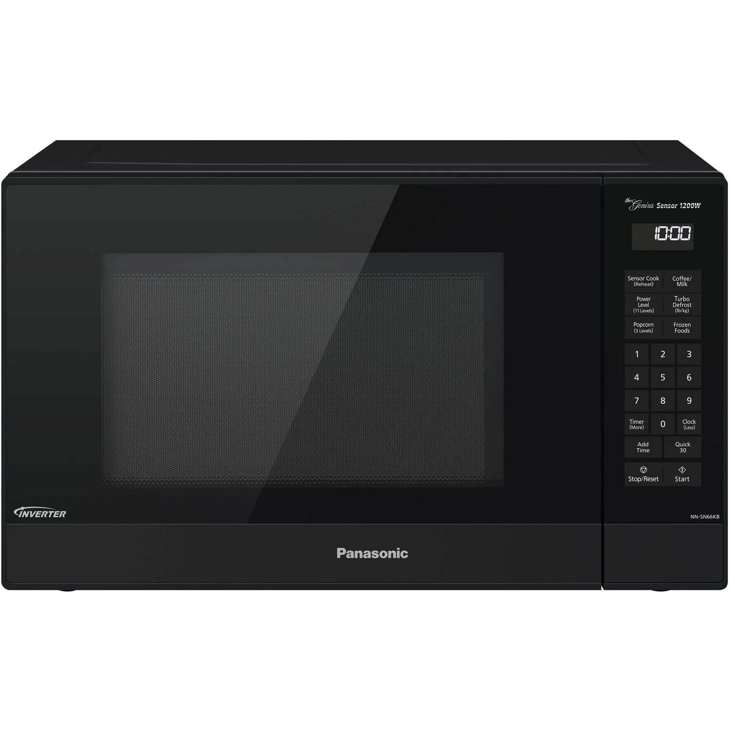 1.2 Cu. Ft. 1200W Genius Sensor Countertop Microwave Oven with Inverter Technology in Black