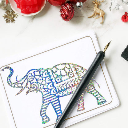 Sparkle Holographic Silver Vinyl Glitter Permanent Chrome Adhesive Vinyl 1Ft X 5Ft