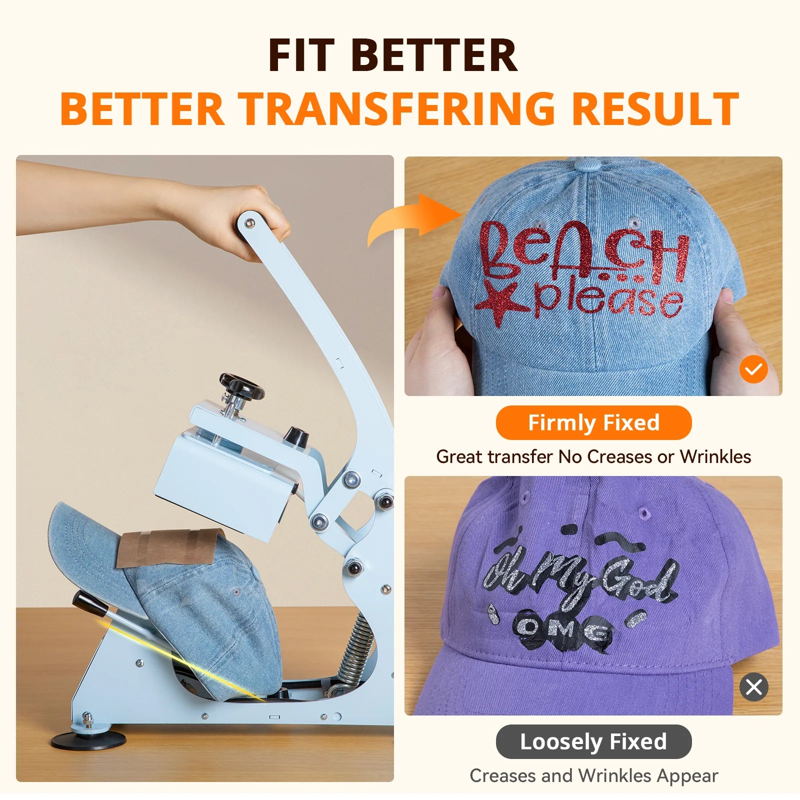 [Machine Bundle] HTVRONT Manual Hat Heat Press + Auto Heat Press 2-15"X15"